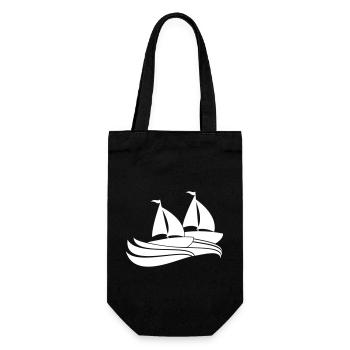 Two Ships Team Regatta Sailing Competition Regatta - Gift Bag for Bottles - black - Front