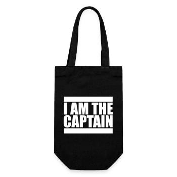 Je suis le capitaine marin disant texte citation logo - Sac à bouteille - noir - Devant