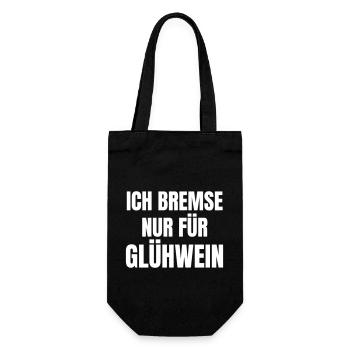 Je freine uniquement pour le vin chaud - Sac à bouteille - noir - Devant