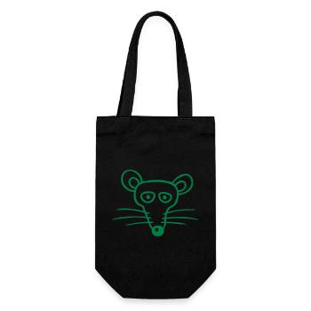 Mouse Mouse Cute Little Rat Rodent Friendly - Gift Bag for Bottles - black - Front