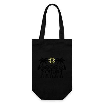 Holiday Team Party - Gift Bag for Bottles - black - Front