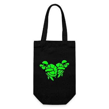 2 Tortues d’eau Dabbing Dab Dance Lunettes de soleil - Sac à bouteille - noir - Devant