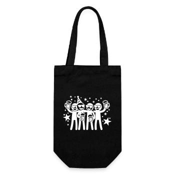Birthday Party Team - Gift Bag for Bottles - black - Front