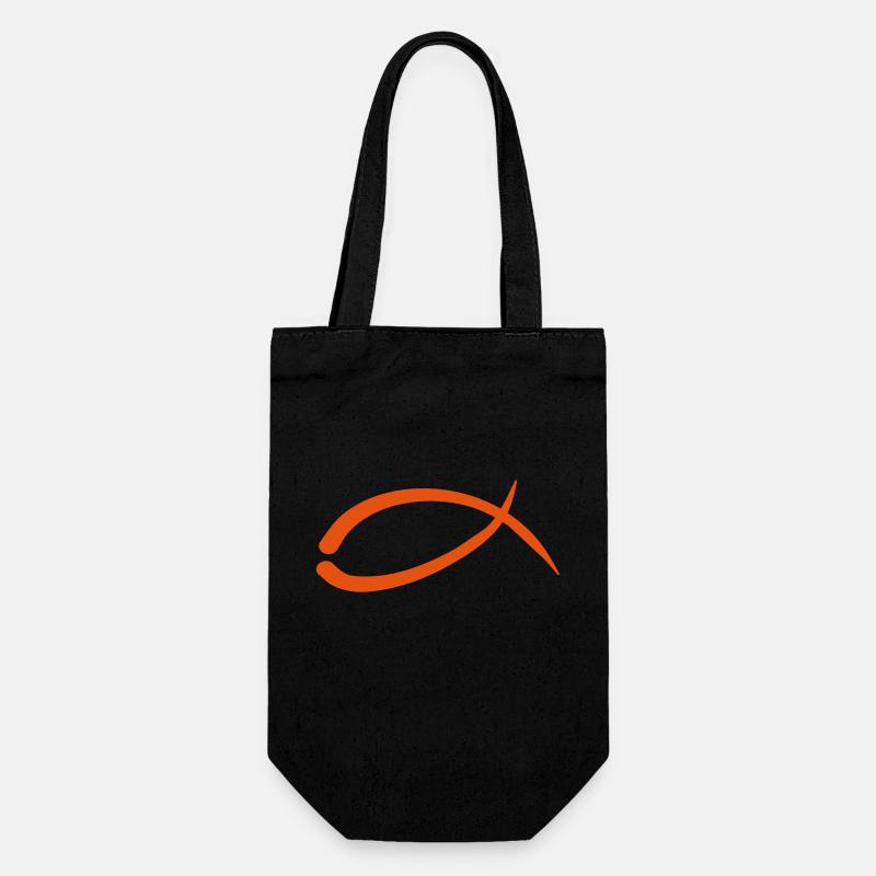 2541614 15424002 poisson - Sac à bouteille - noir