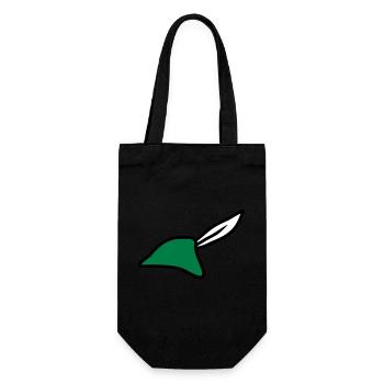 Robin Hood Hat - Gift Bag for Bottles - black - Front