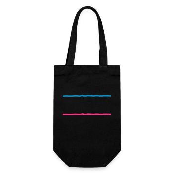 deux lignes - Sac à bouteille - noir - Devant