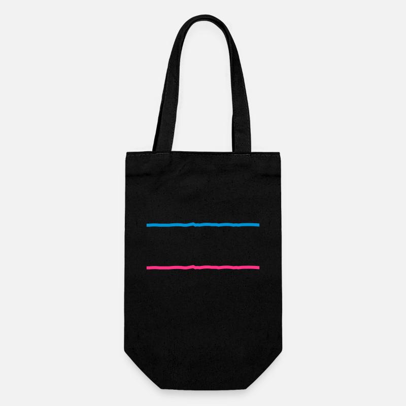 deux lignes - Sac à bouteille - noir