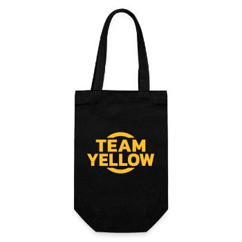 Team Yellow - Gift Bag for Bottles - black - Front