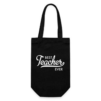 Lehrer - Geschenkbeutel für Flaschen - Schwarz - Vorne
