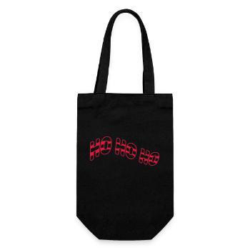 Streifen Design Ho - Geschenkbeutel für Flaschen - Schwarz - Vorne