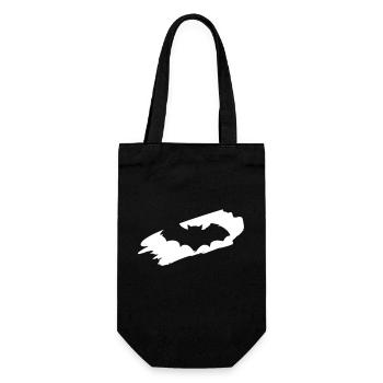 Fledermaus Halloween Geschenk - Geschenkbeutel für Flaschen - Schwarz - Vorne