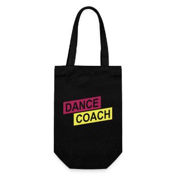 dance coach up - Geschenkbeutel für Flaschen - Schwarz - Vorne