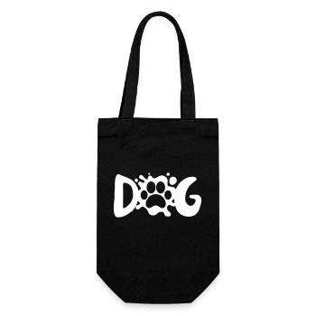 DOG PAW HUND - Gift Bag for Bottles - black - Front