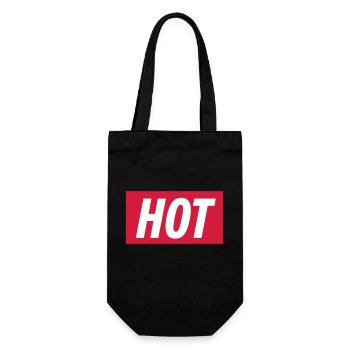 Hot - Gift Bag for Bottles - black - Front