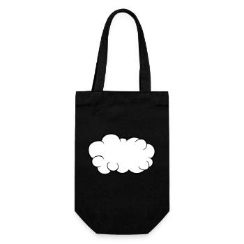 Conception de dessins animés cloud - Sac à bouteille - noir - Devant