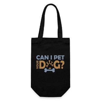 Caressez votre chien en disant - Sac à bouteille - noir - Devant