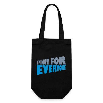 Im not for everyone - Gift Bag for Bottles - black - Front