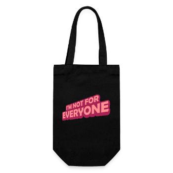 Im not for everyone - Geschenkbeutel für Flaschen - Schwarz - Vorne