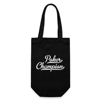 Poker Champion - Geschenkbeutel für Flaschen - Schwarz - Vorne