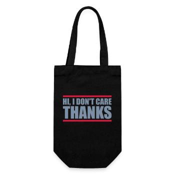 Salut je m’en fiche - Sac à bouteille - noir - Devant