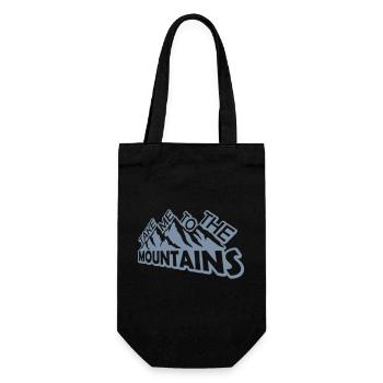 To the mountains quote - Gift Bag for Bottles - black - Front