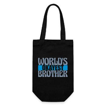 Lettrage Brother le plus correct du monde - Sac à bouteille - noir - Devant