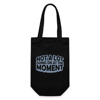 Not much going on - Gift Bag for Bottles - black - Front