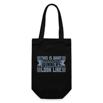 What Winners Look Like - Geschenkbeutel für Flaschen - Schwarz - Vorne