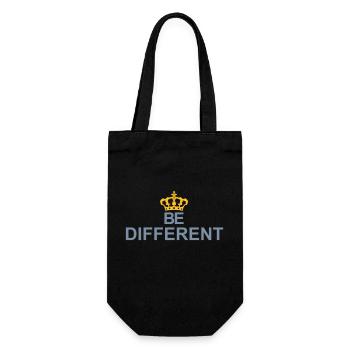Be different Logo Design - Gift Bag for Bottles - black - Front