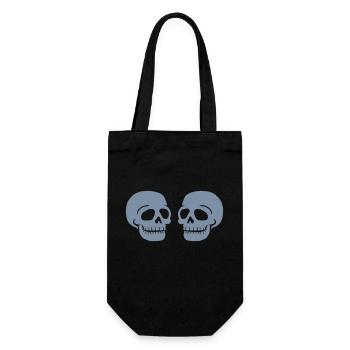 Crew 2 Friends Skull - Gift Bag for Bottles - black - Front