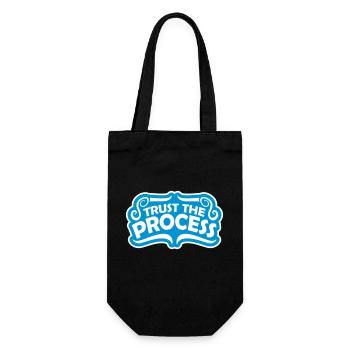 trust the process Quote - Gift Bag for Bottles - black - Front