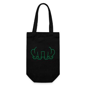 Funny disguise frog costume - Gift Bag for Bottles - black - Front