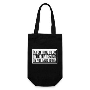 ne me parle pas - Sac à bouteille - noir - Devant
