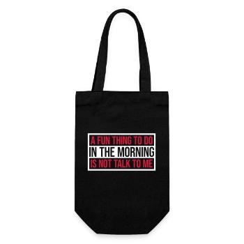 ne me parle pas - Sac à bouteille - noir - Devant
