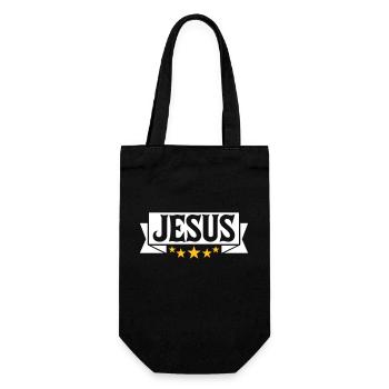 Jesus Christus Banner Zitat - Geschenkbeutel für Flaschen - Schwarz - Vorne
