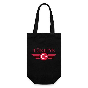 Wings Flag Turquie Türkiye - Sac à bouteille - noir - Devant