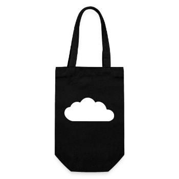 Weather Cloud Clouds Rain Sky Vector 7 - Gift Bag for Bottles - black - Front