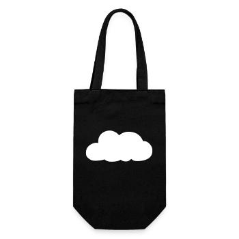Weather Cloud Clouds Rain Sky Vector 16 - Gift Bag for Bottles - black - Front