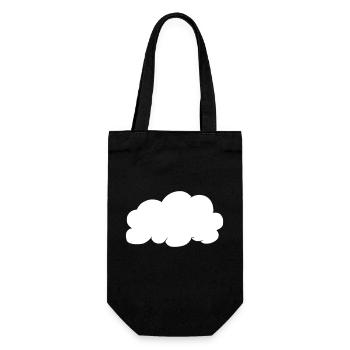 Weather Cloud Clouds Rain Sky Vector 17 - Gift Bag for Bottles - black - Front