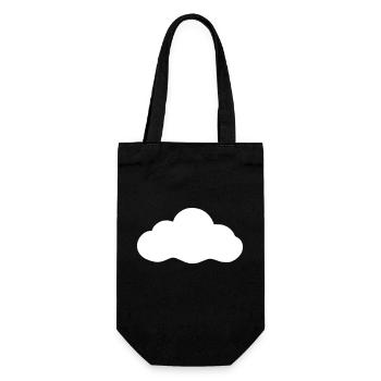 Weather Cloud Clouds Rain Sky Vector 8 - Gift Bag for Bottles - black - Front