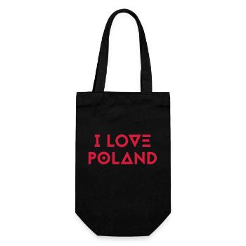 J’AIME LA POLOGNE - Sac à bouteille - noir - Devant