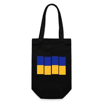 Drapeau noir de l’Ukraine - Sac à bouteille - noir - Devant