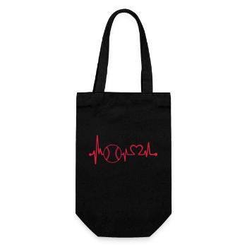 L’amour du baseball - Sac à bouteille - noir - Devant