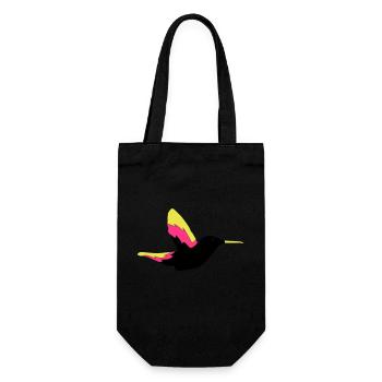 Hummingbird Bird 1 - Gift Bag for Bottles - black - Front