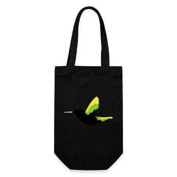 Hummingbird Bird - Gift Bag for Bottles - black - Front