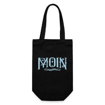 moin - Geschenkbeutel für Flaschen - Schwarz - Vorne