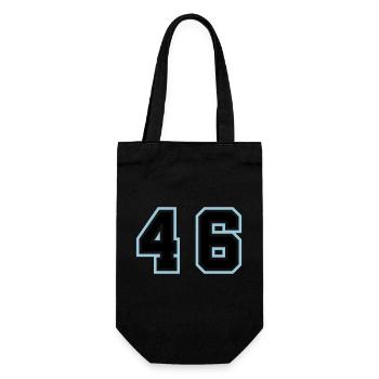 46 Number symbol - Gift Bag for Bottles - black - Front