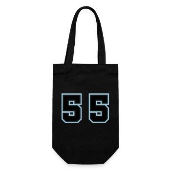 55 Number Symbol - Gift Bag for Bottles - black - Front