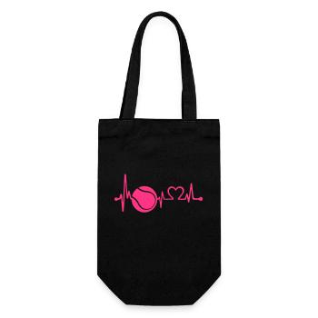 Tennis Love Beat - Gift Bag for Bottles - black - Front