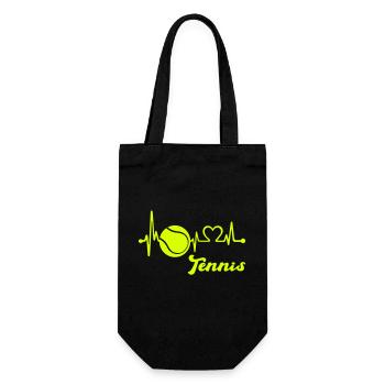 Tennis Love Beat - Gift Bag for Bottles - black - Front